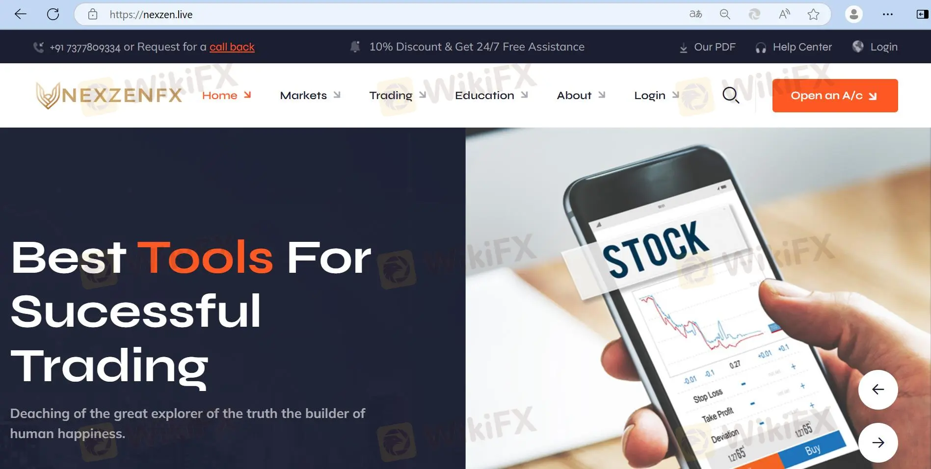 Trang chủ của NEXZENFX Trang chủ của NEXZENFX