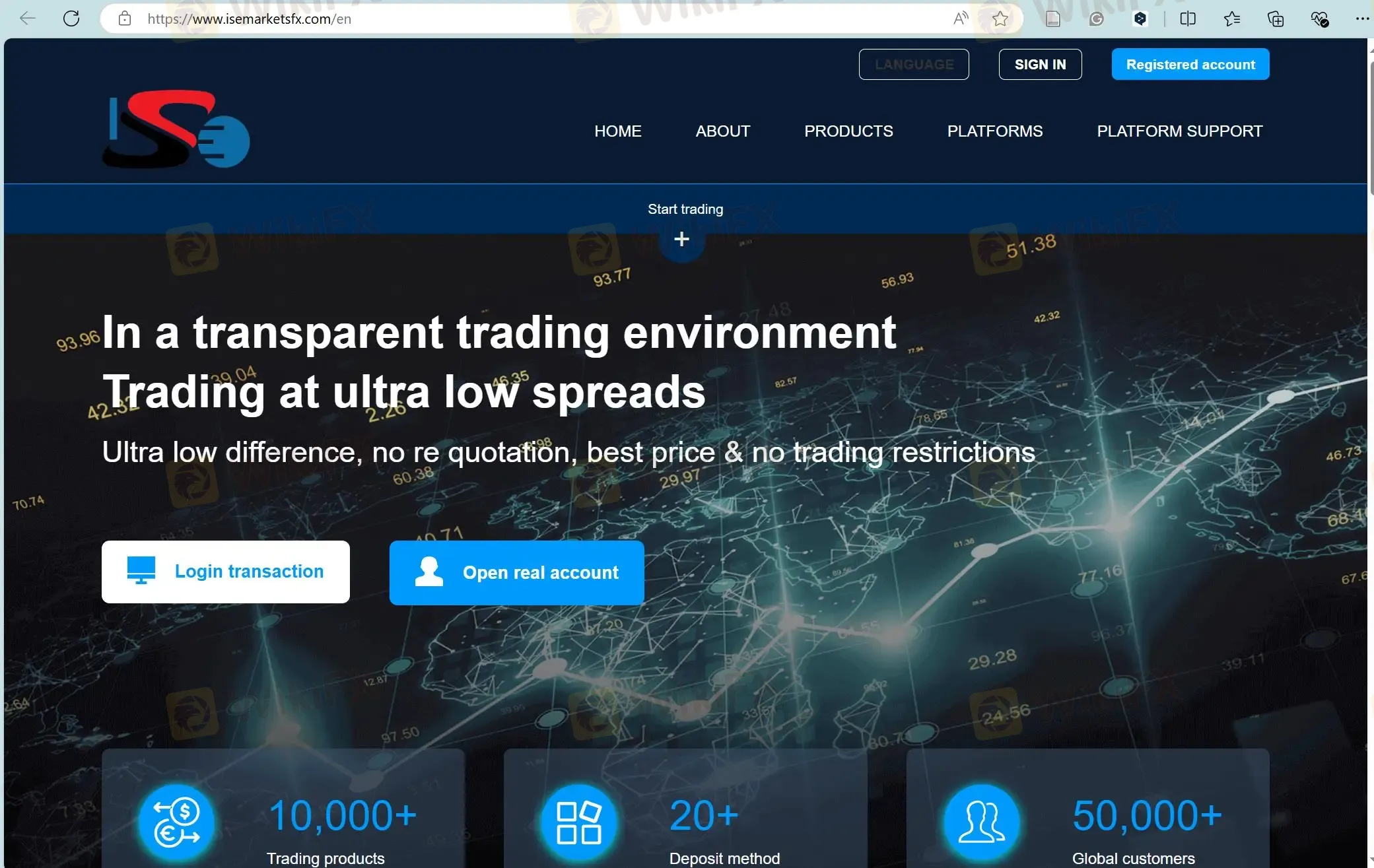 Домашняя страница ISE FX Домашняя страница ISE FX