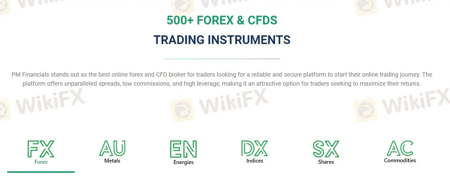 What Can I Trade on PM Financials?