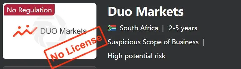 هل Duo Markets شرعي؟ هل Duo Markets شرعي؟