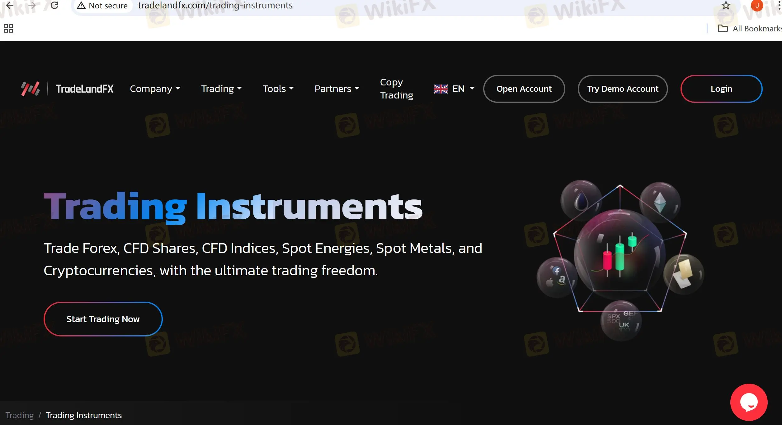 ฉันสามารถซื้อขายอะไรบน Tradeland FX?