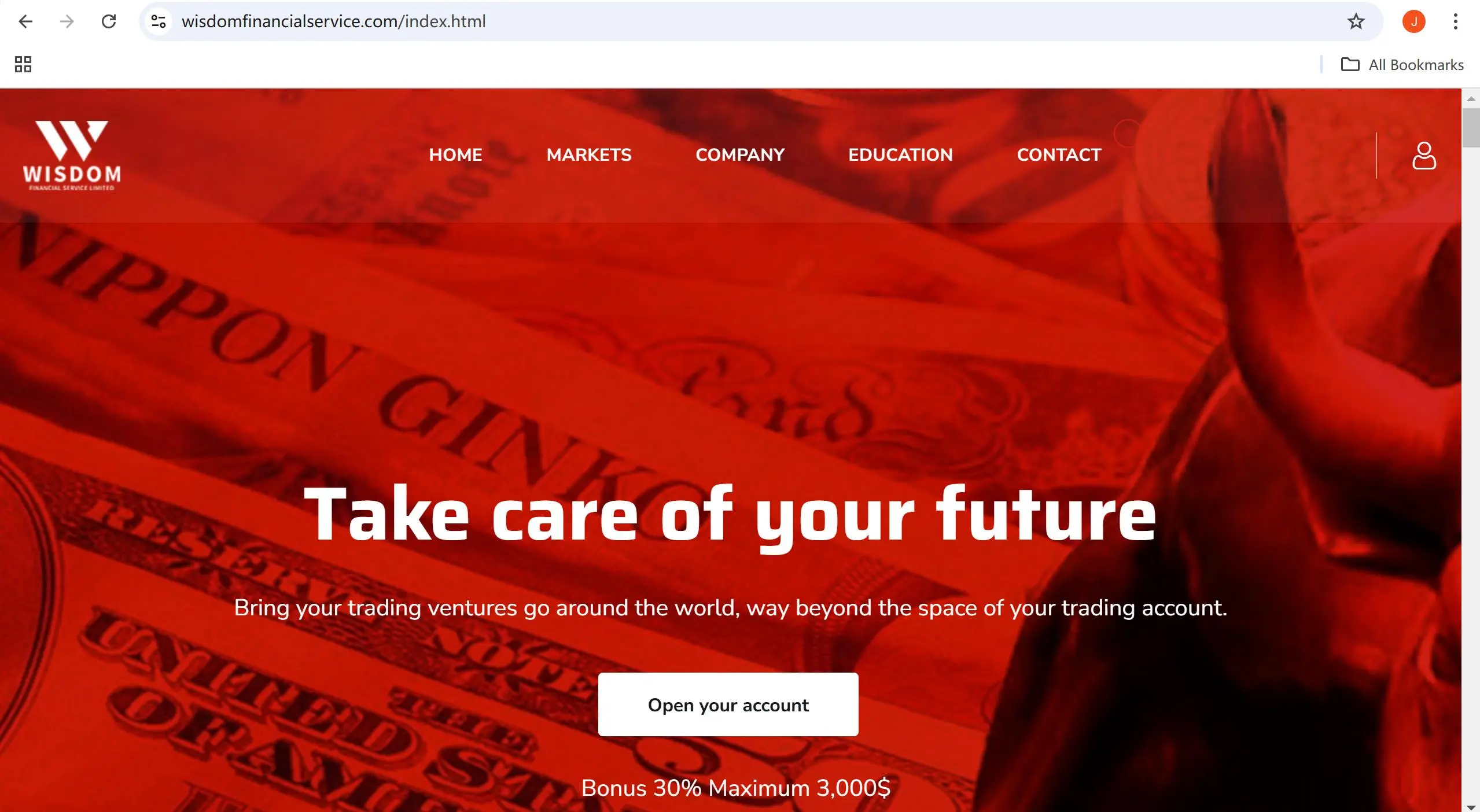 Wisdom Financial Service's Homepage