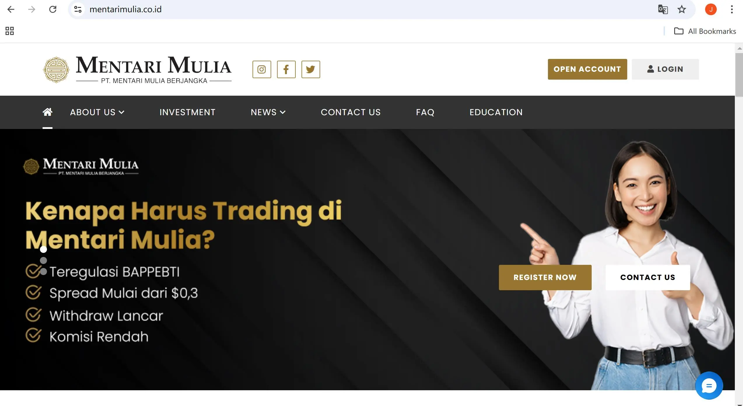 Mentari Mulia's homepage Mentari Mulia's homepage