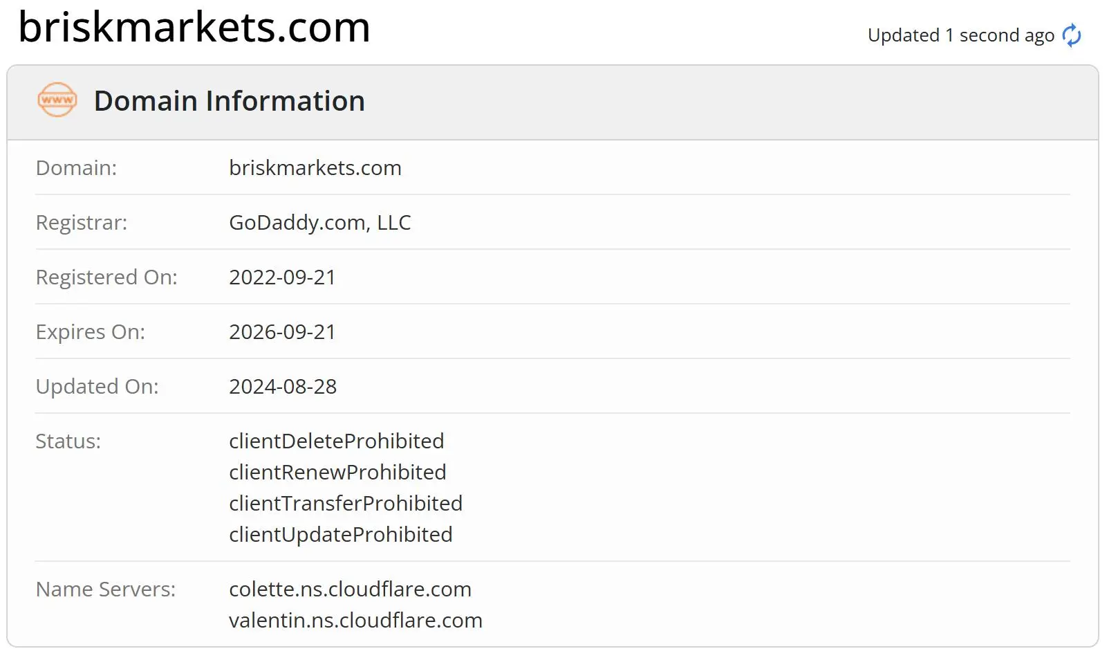 Domain information Domain information