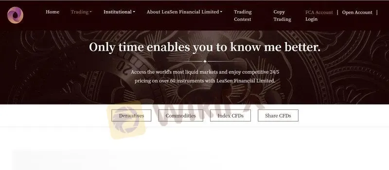 LeaSen Financial's homepage LeaSen Financial's homepage