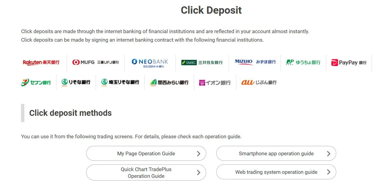 Click deposit Click deposit