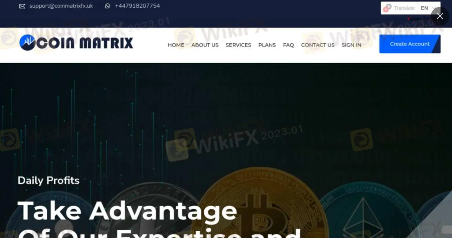 Coin Matrixの情報 Coin Matrixの情報