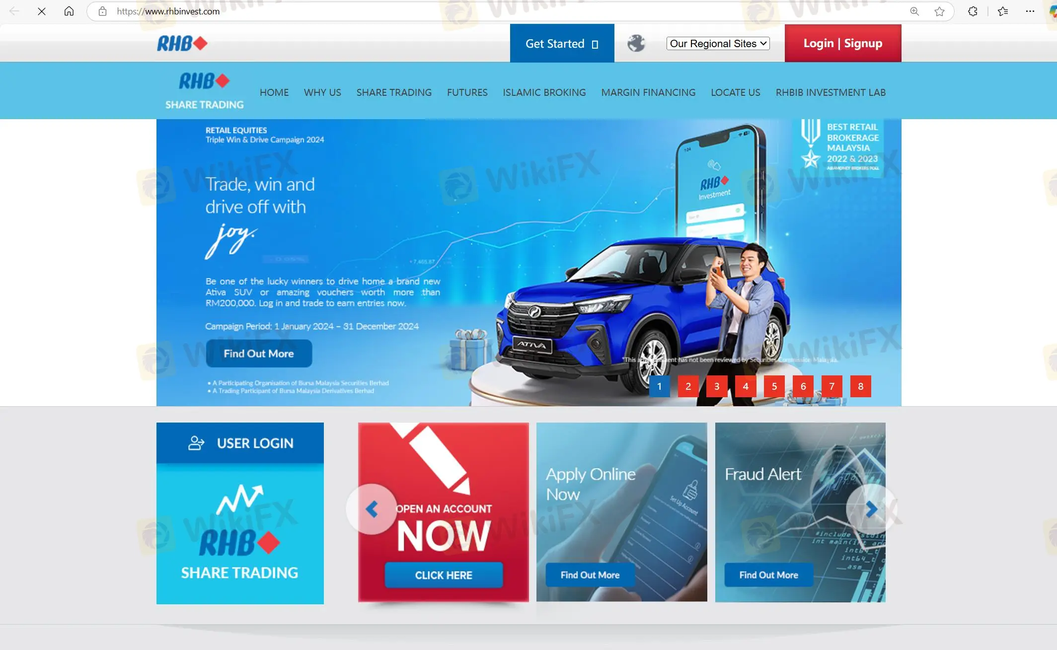 RHB's homepage
