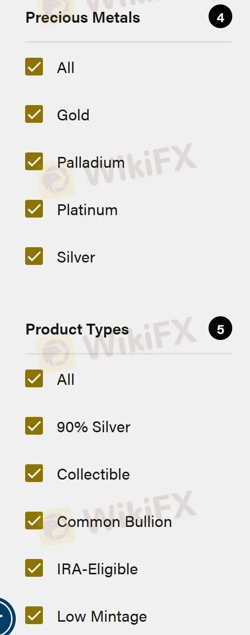 Was kann ich bei Gold Alliance handeln?