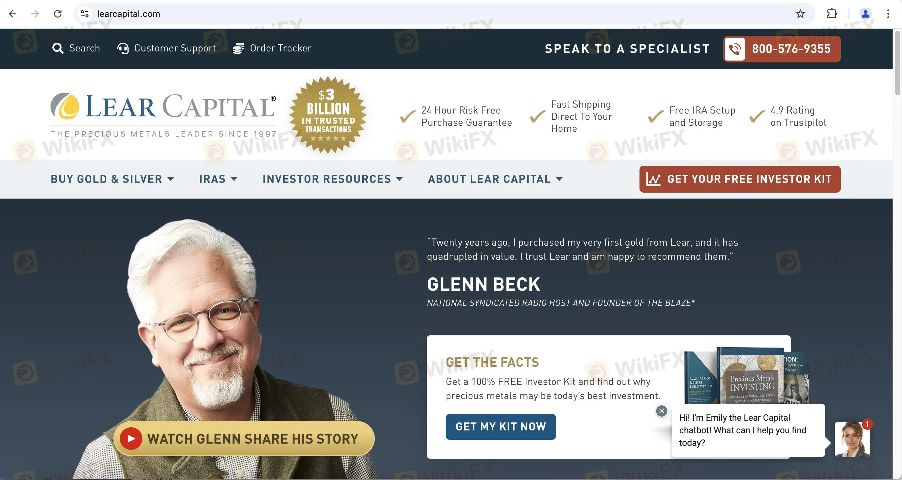 Lear Capital's 홈페이지