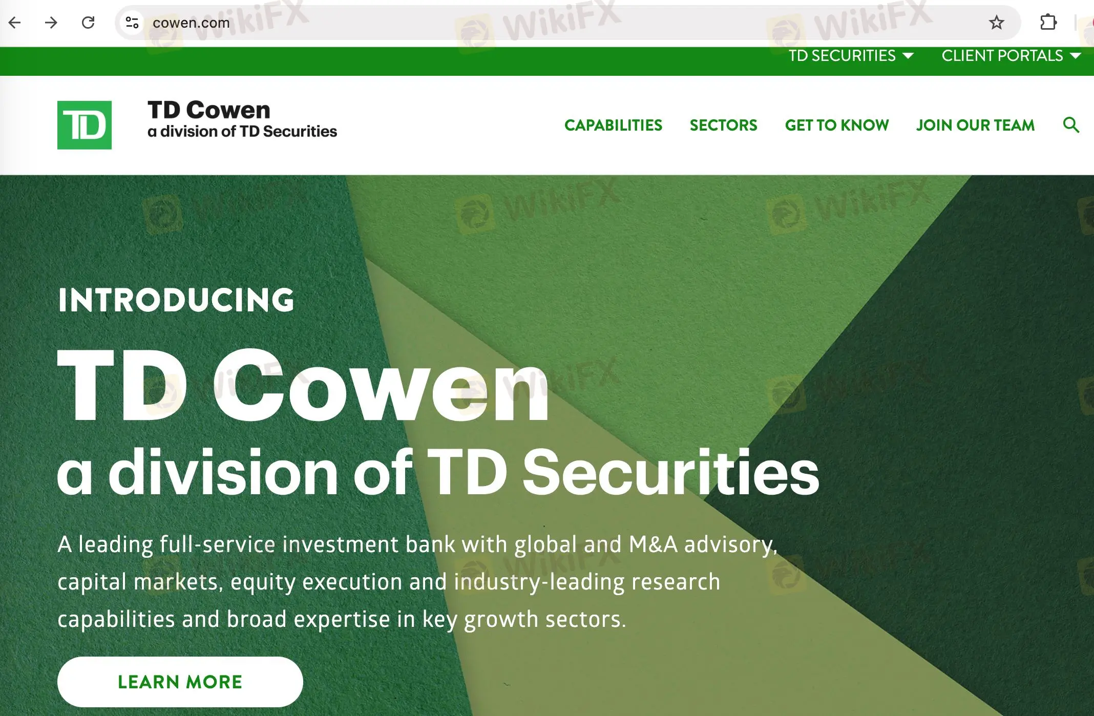 Cowen's homepage