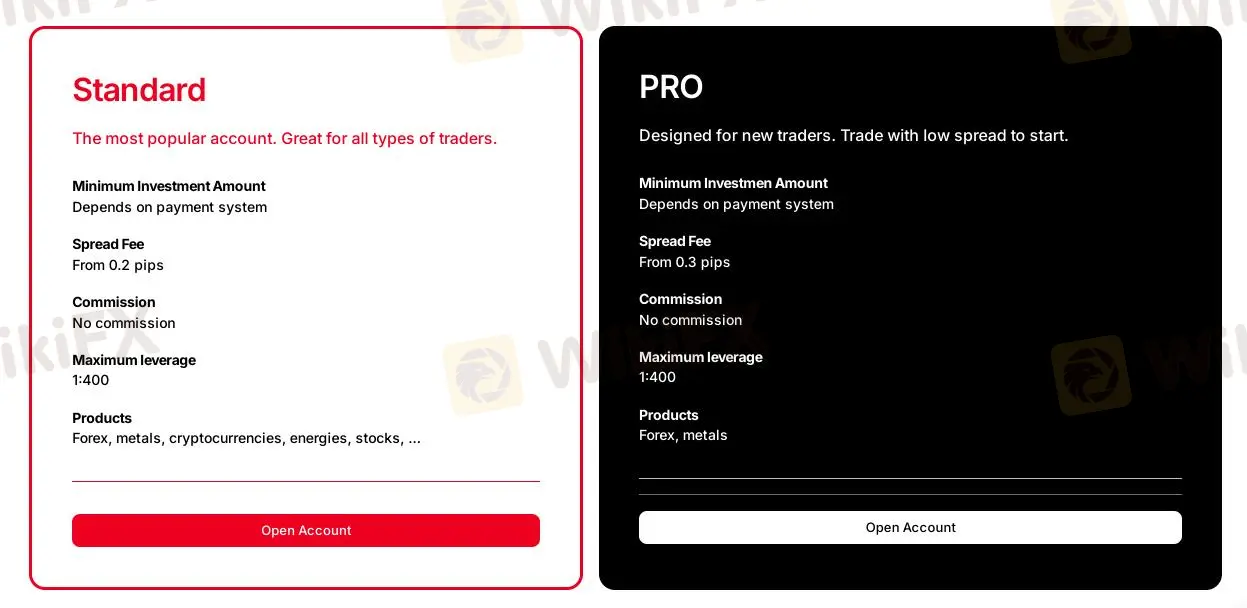 أنواع الحسابات أنواع الحسابات