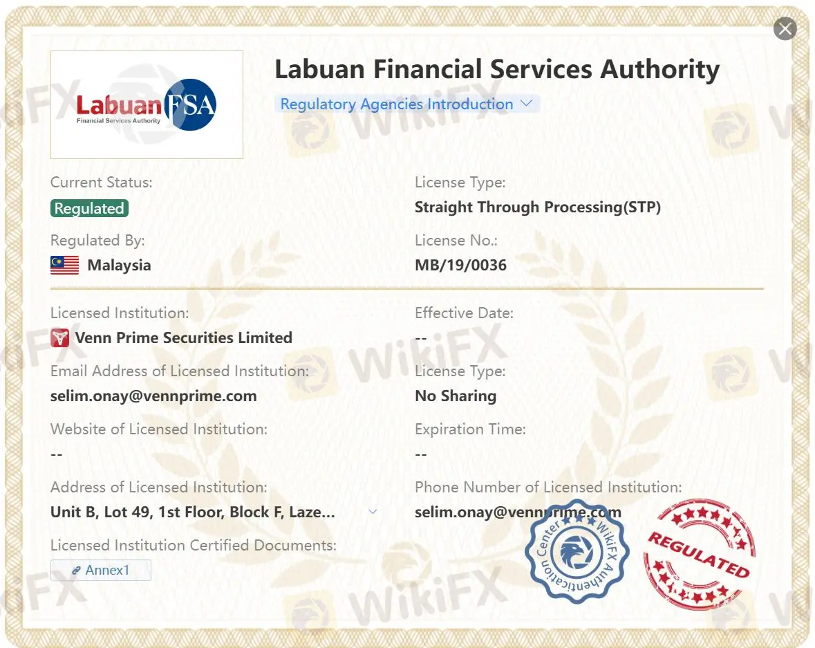 ¿Es Venn Prime Securities Legítimo?