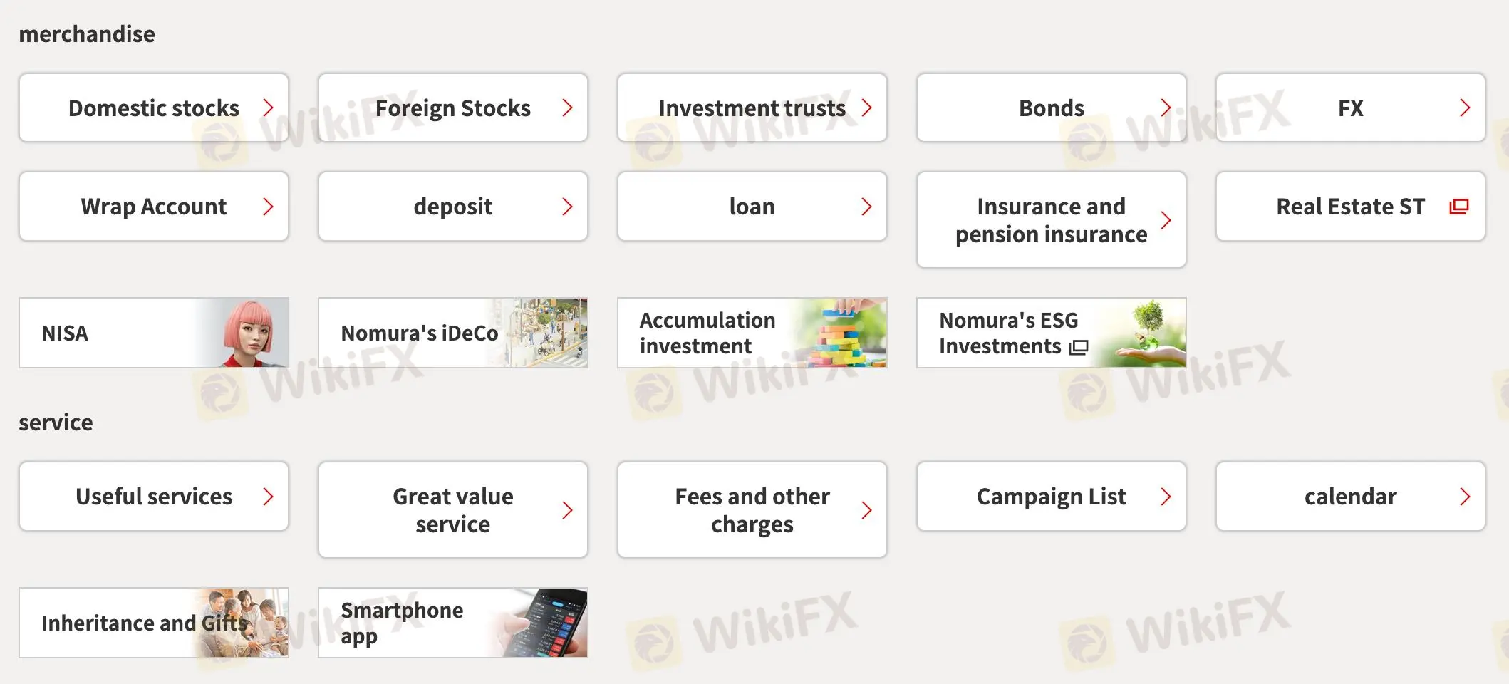 Services and products