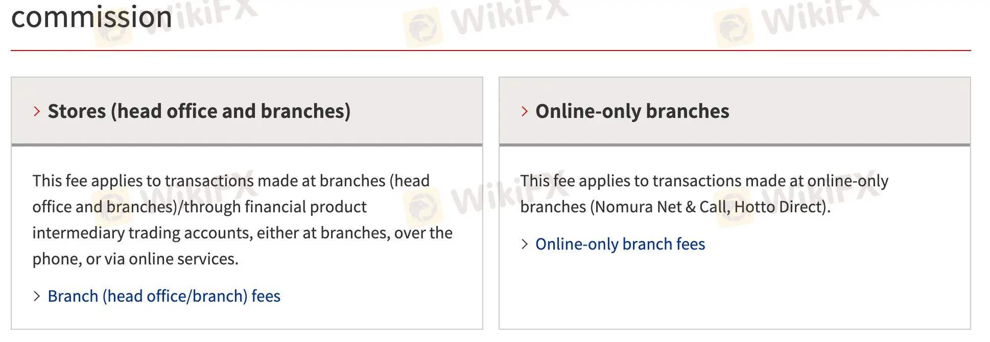 NOMURA Fees