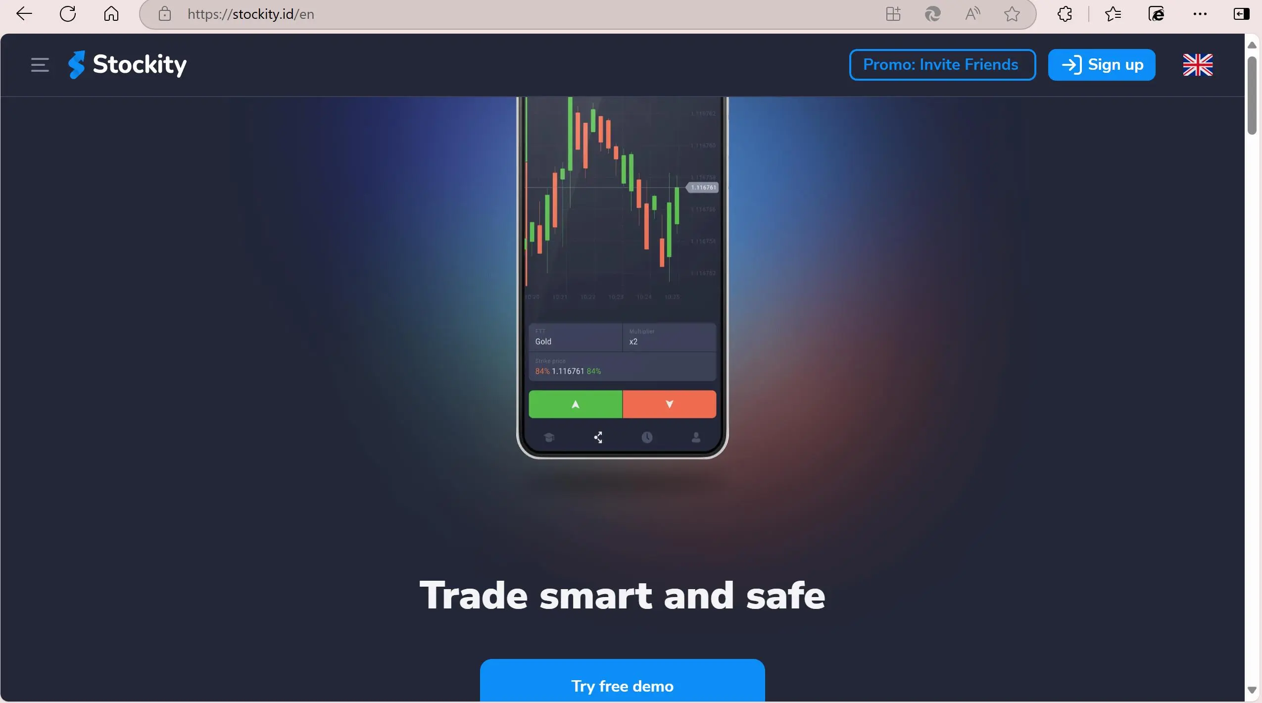Stockity'ın ana sayfası Stockity'ın ana sayfası