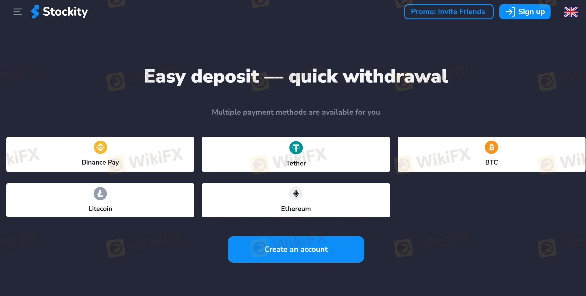 Deposit and Withdrawal