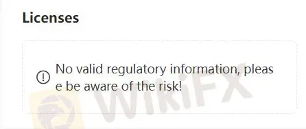 Không có giấy phép