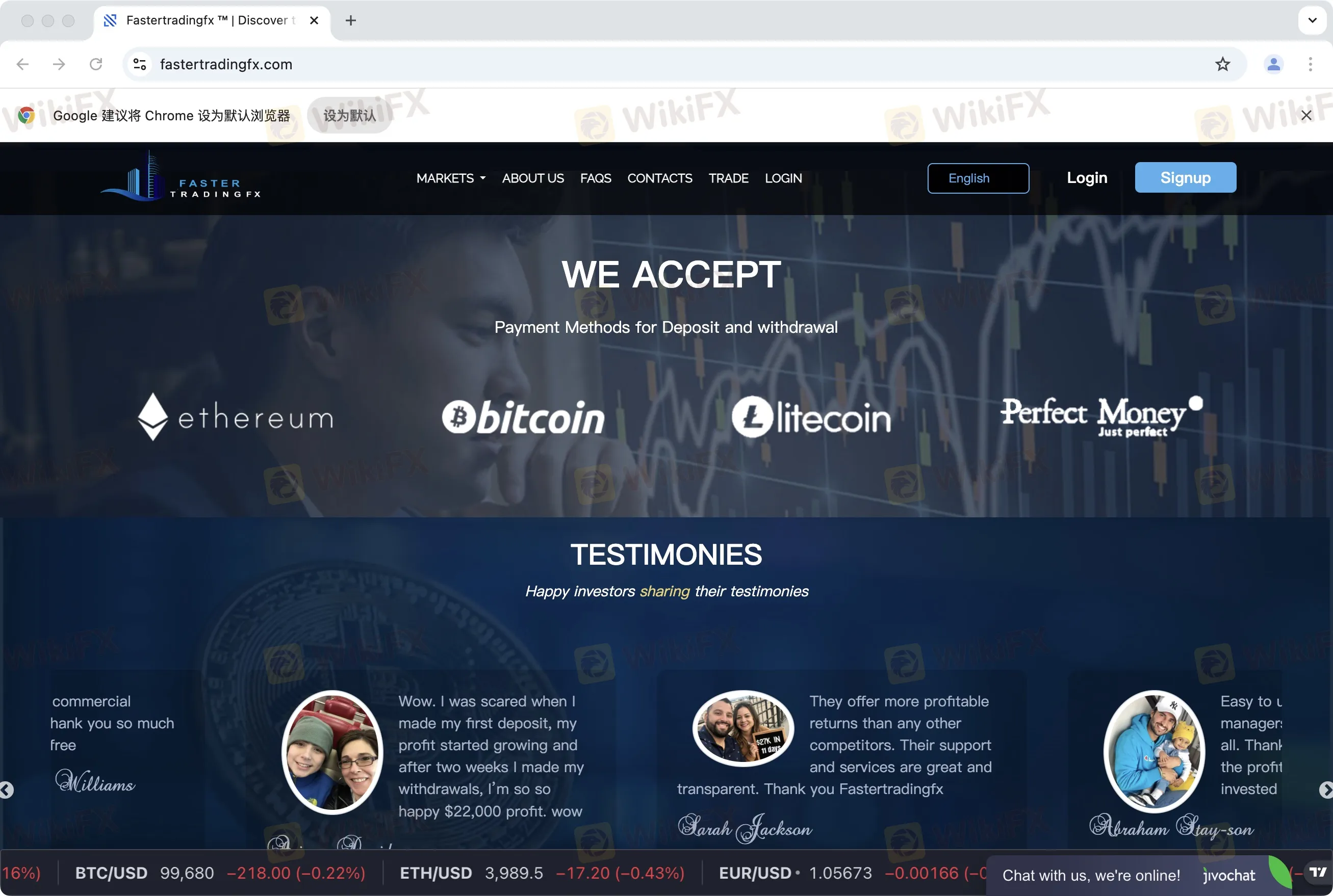 Deposit and Withdrawal Deposit and Withdrawal