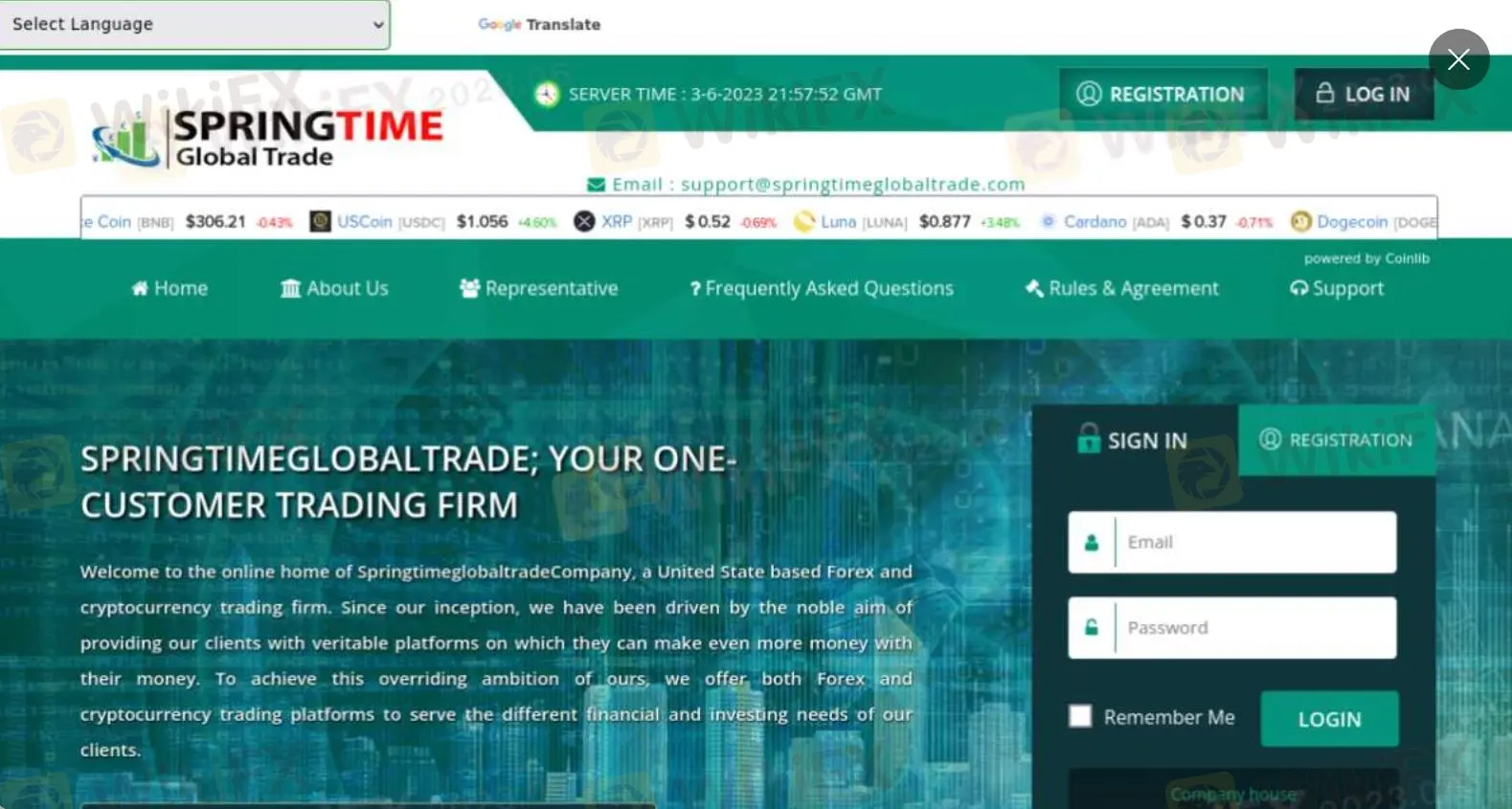 Informações sobre Springtime Global Trade