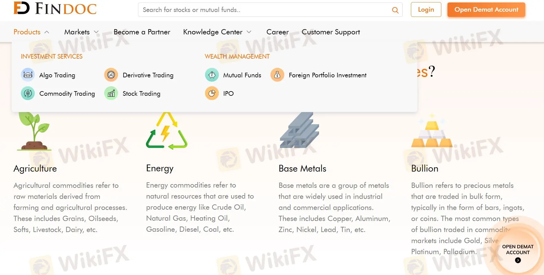 What Can I Trade on FINDOC?