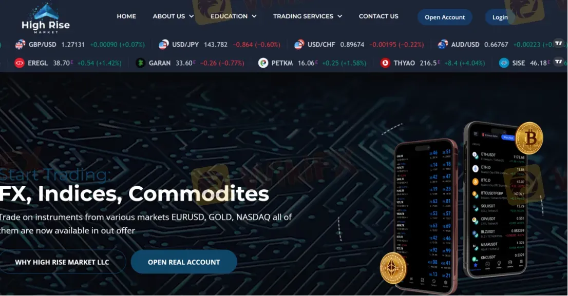 High Rise Market LLCのホームページ High Rise Market LLCのホームページ