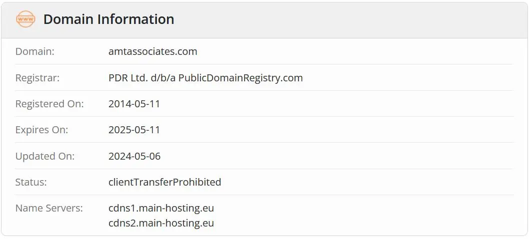 Domain information Domain information
