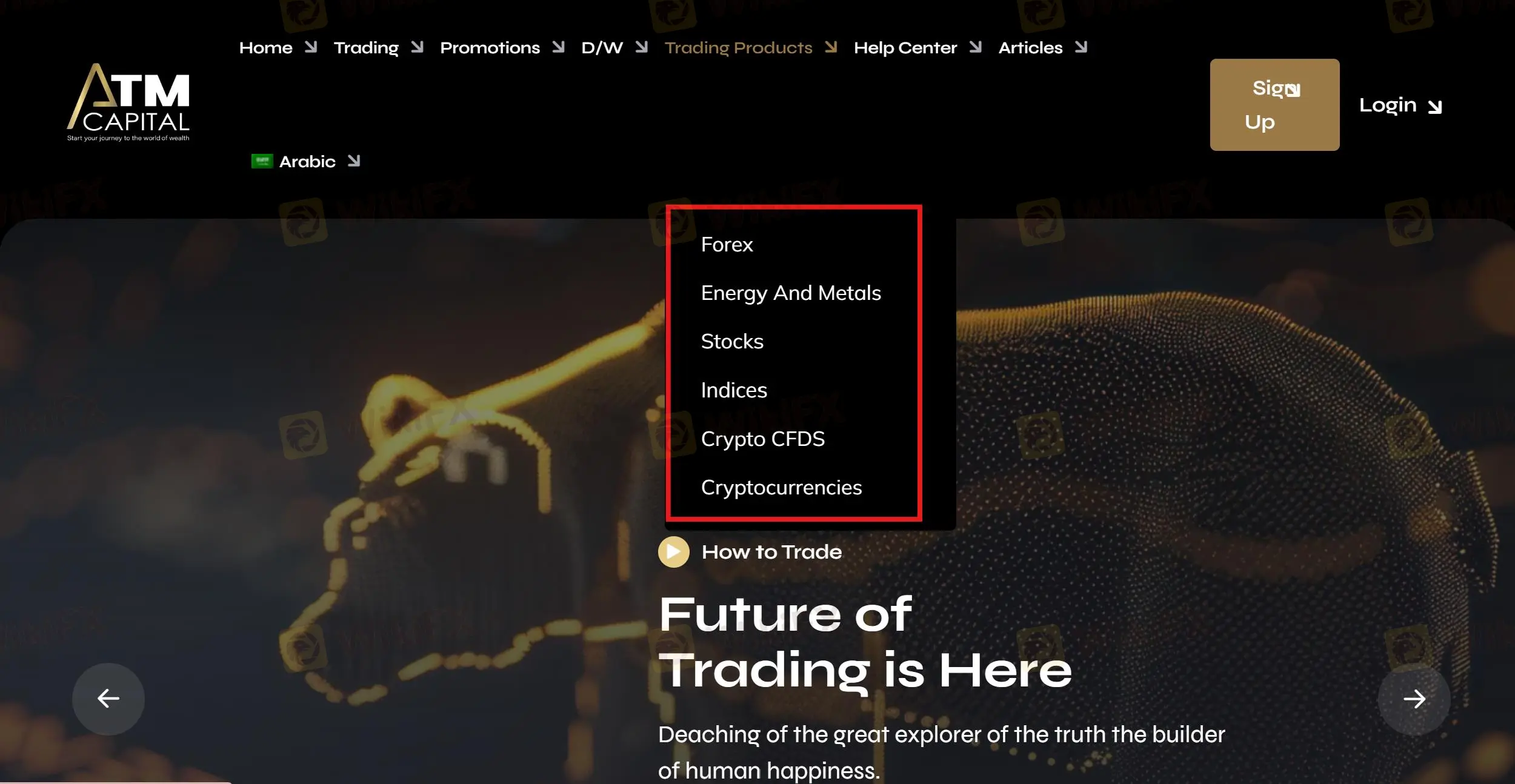 Что я могу торговать на ATM Capital Pro?