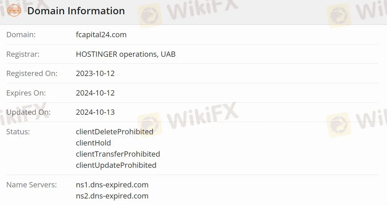 FCapital24是否合法? FCapital24是否合法?