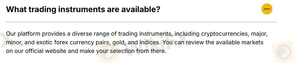 我可以在Gold Miner Finance上交易什么？