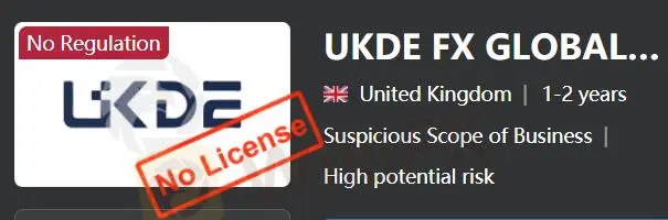 UKDE LIMITED의 신뢰성