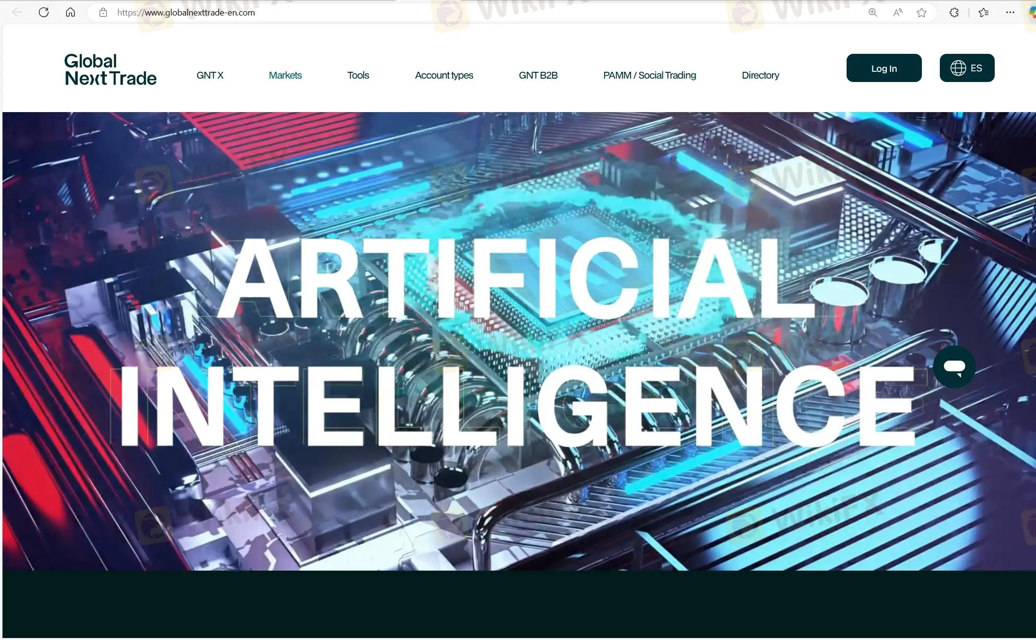 Global Next Trade's homepage
