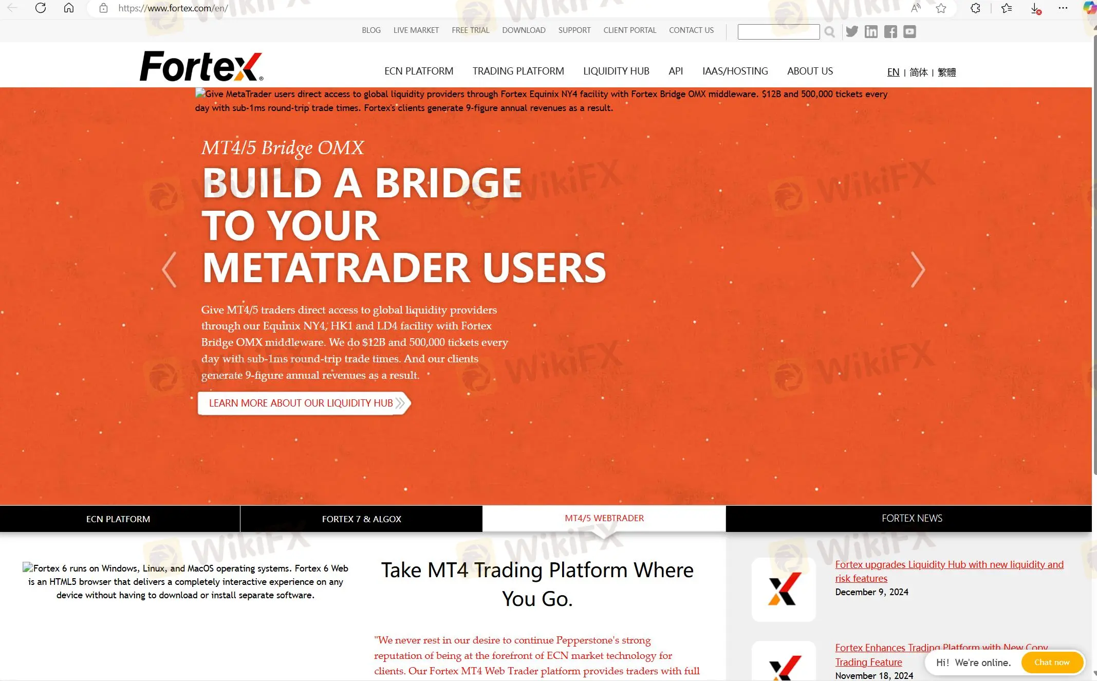 Trang chủ của Fortex