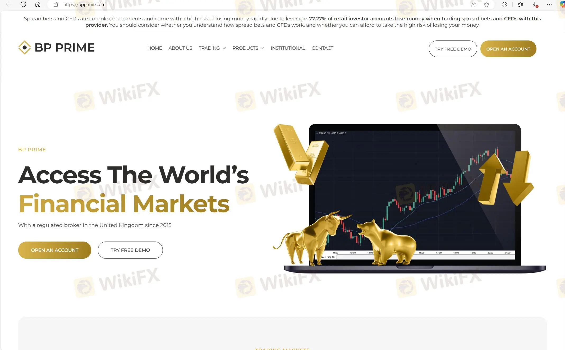 BP Prime's homepage