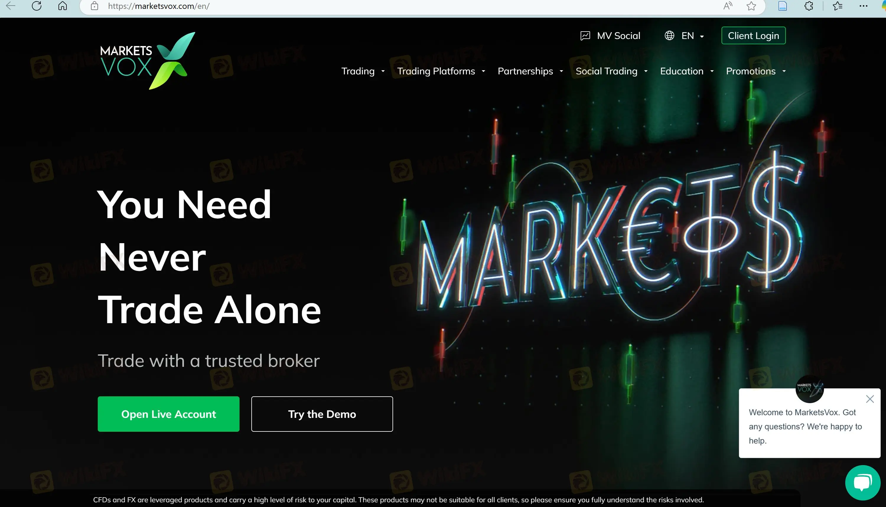 MarketsVox's homepage