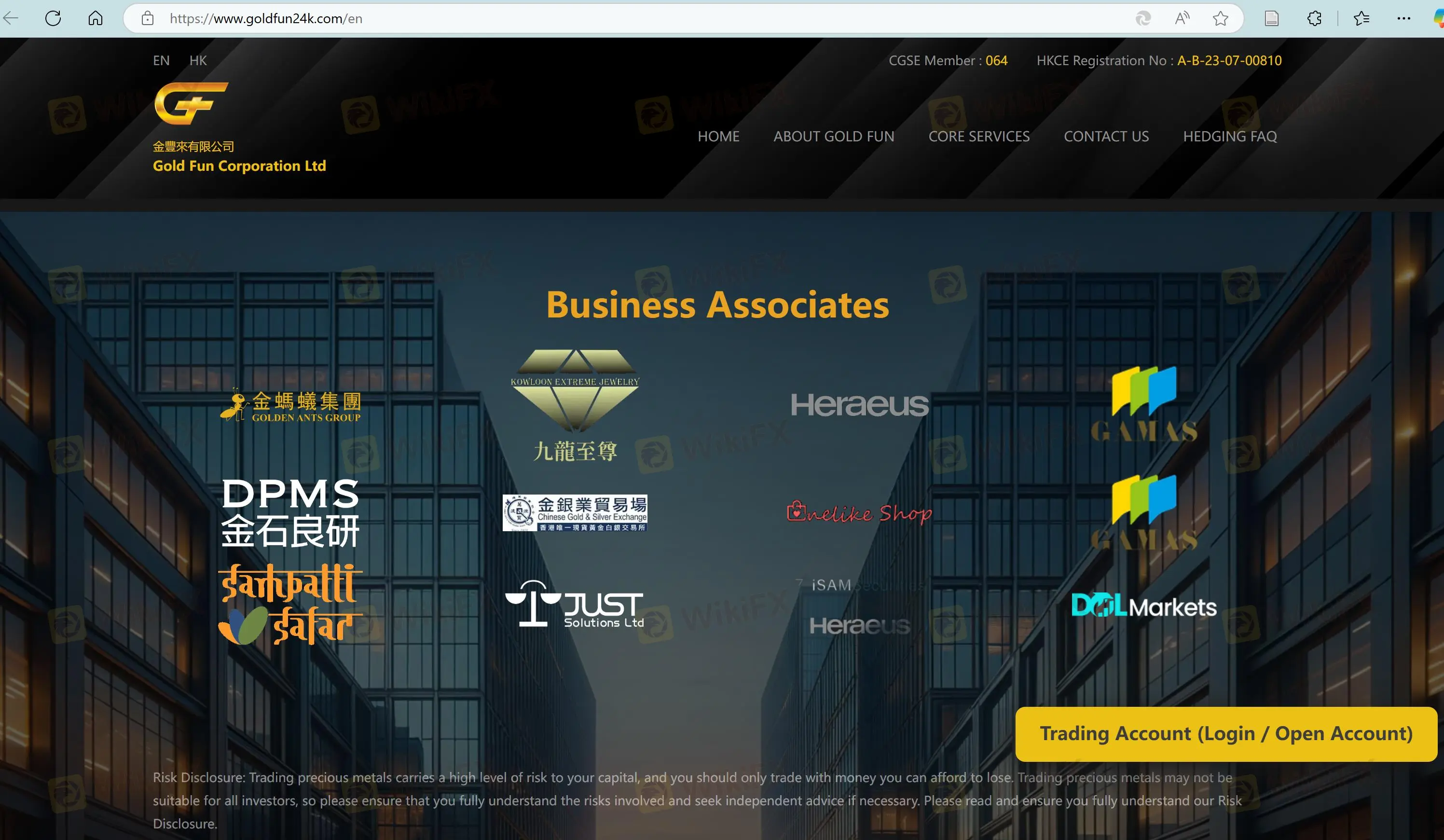 Gold Fun's homepage