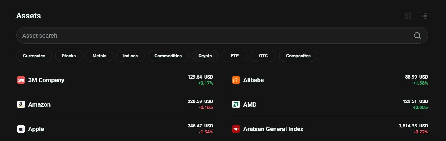 ما يمكنني التداول به في Olymp Trade؟
