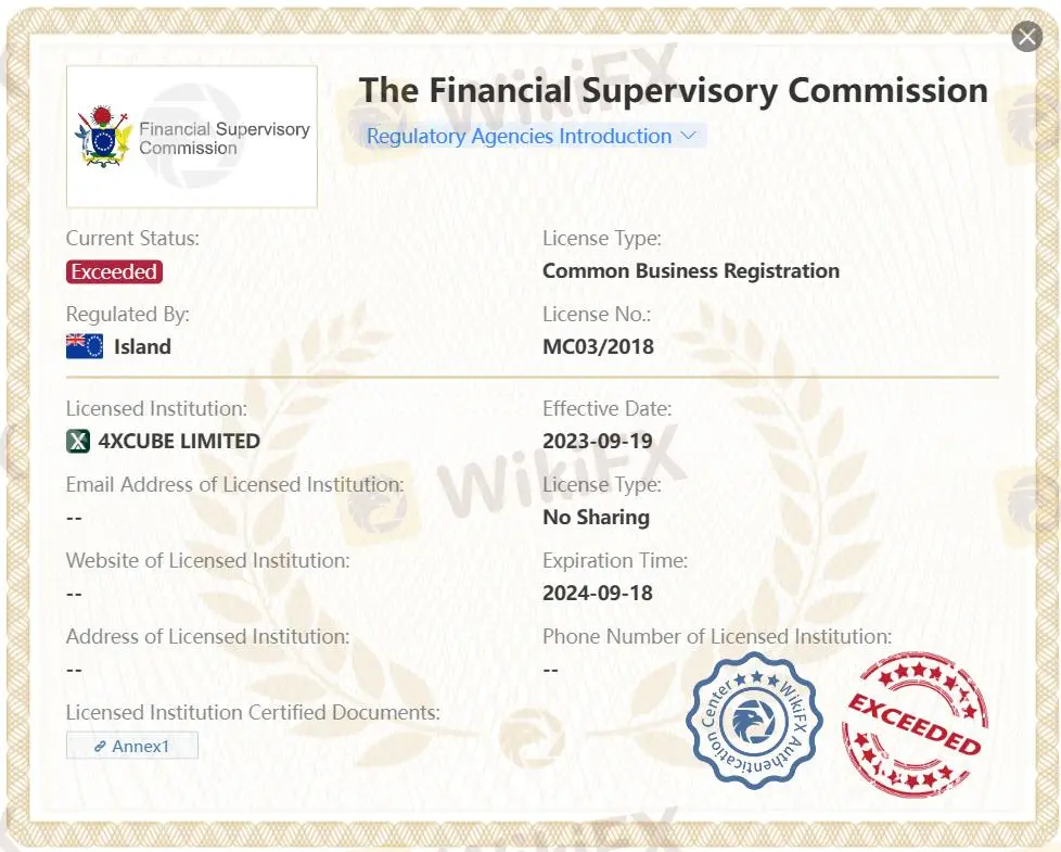 Exceeded FSC license
