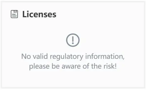 No license No license