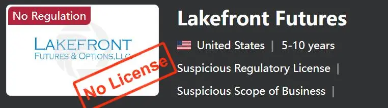 Lakefront Futures 是否合法? Lakefront Futures 是否合法?
