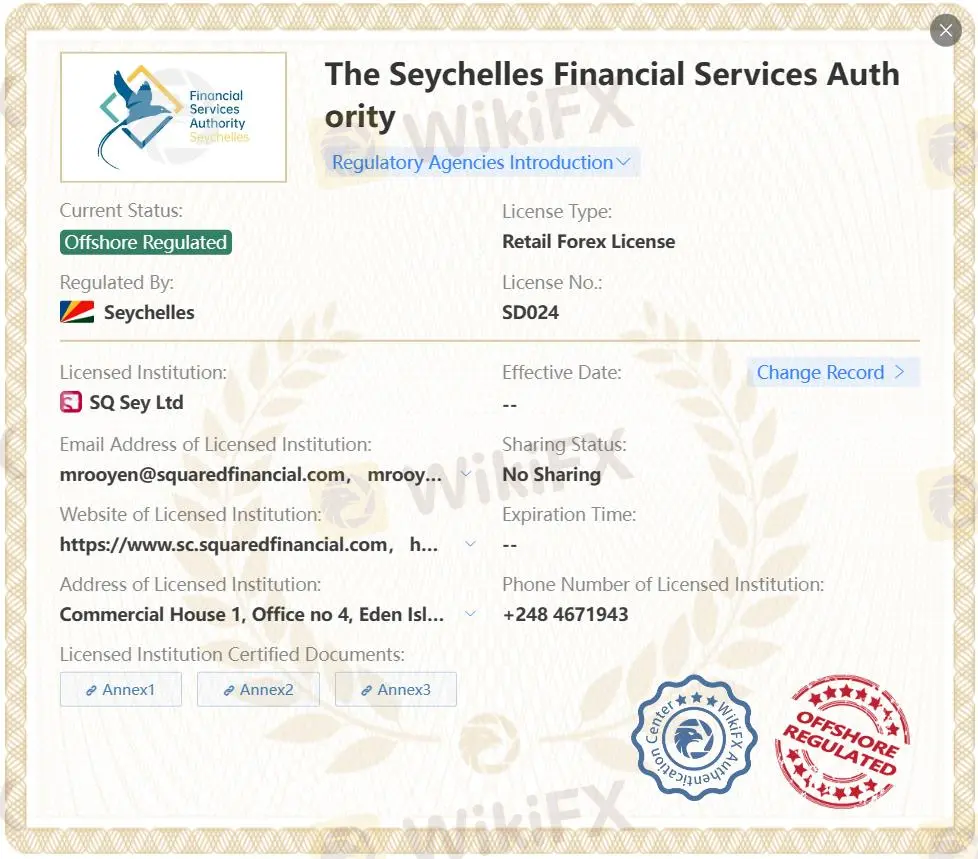 Offshore regulated by FSA