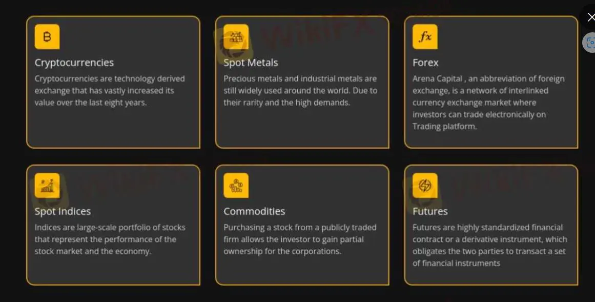 ¿Qué puedo negociar en Arena Capital? ¿Qué puedo negociar en Arena Capital?