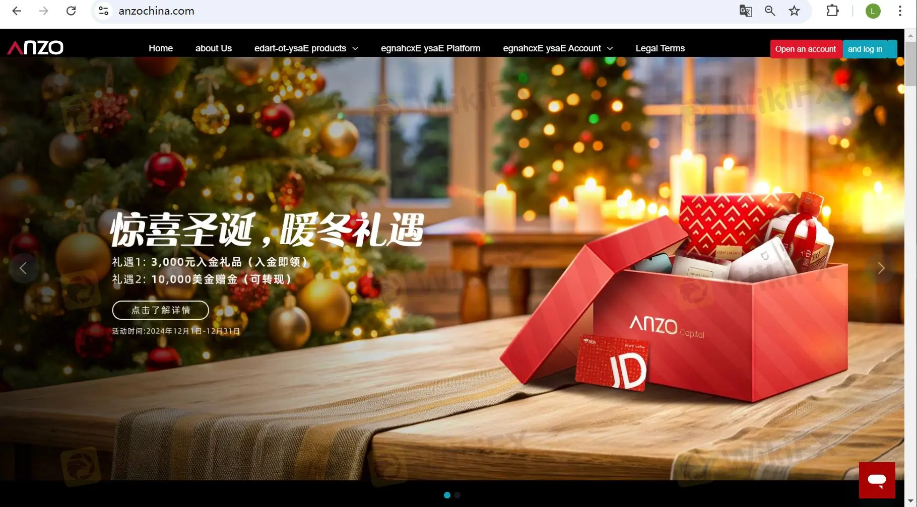 Anzo Capital's homepage