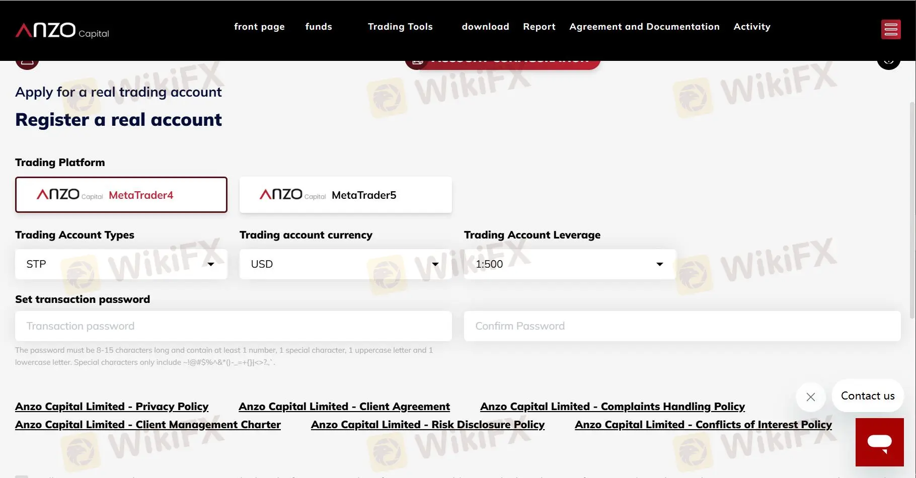 Choose trading platform