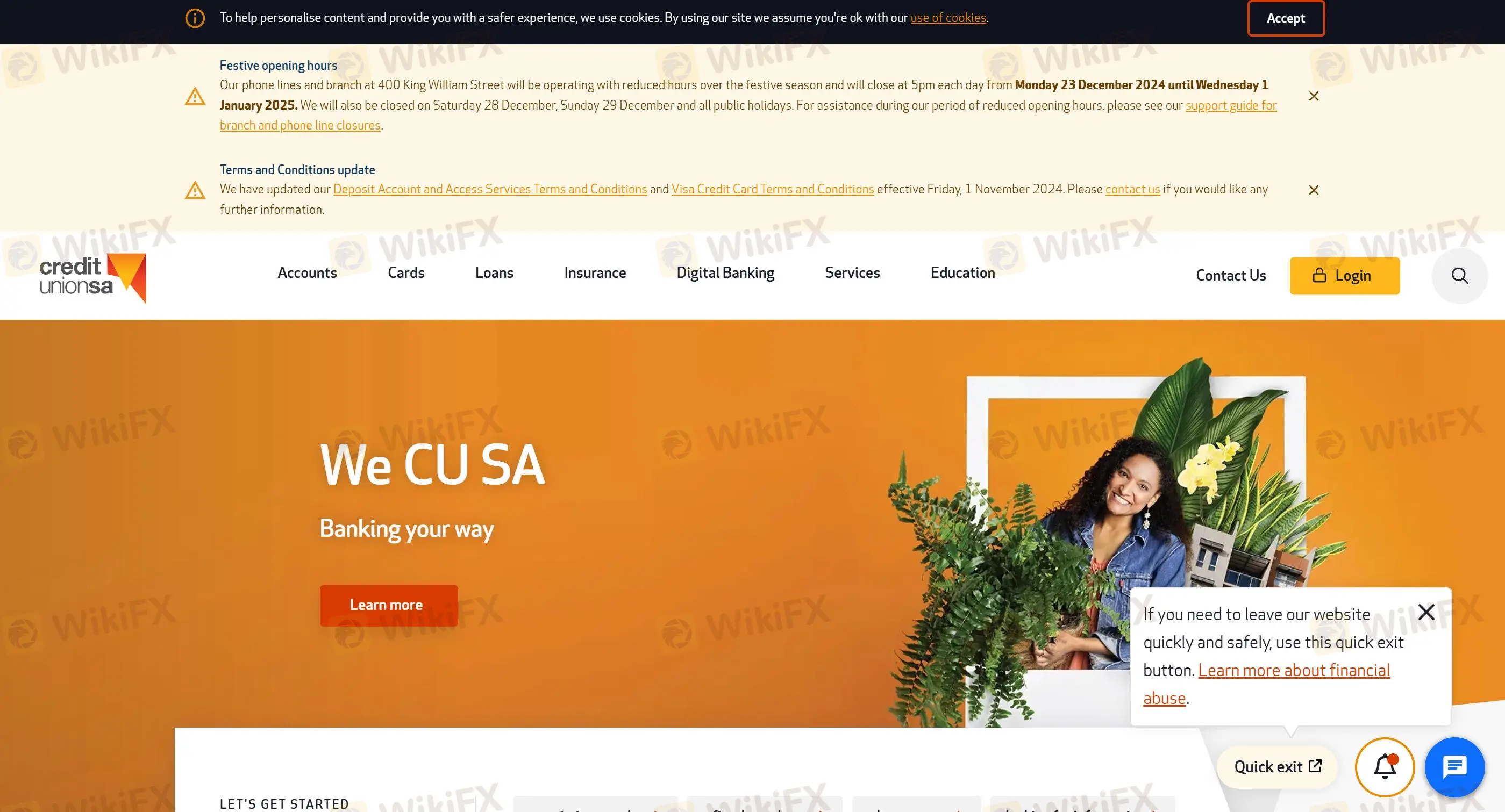 Credit Union SA Информация