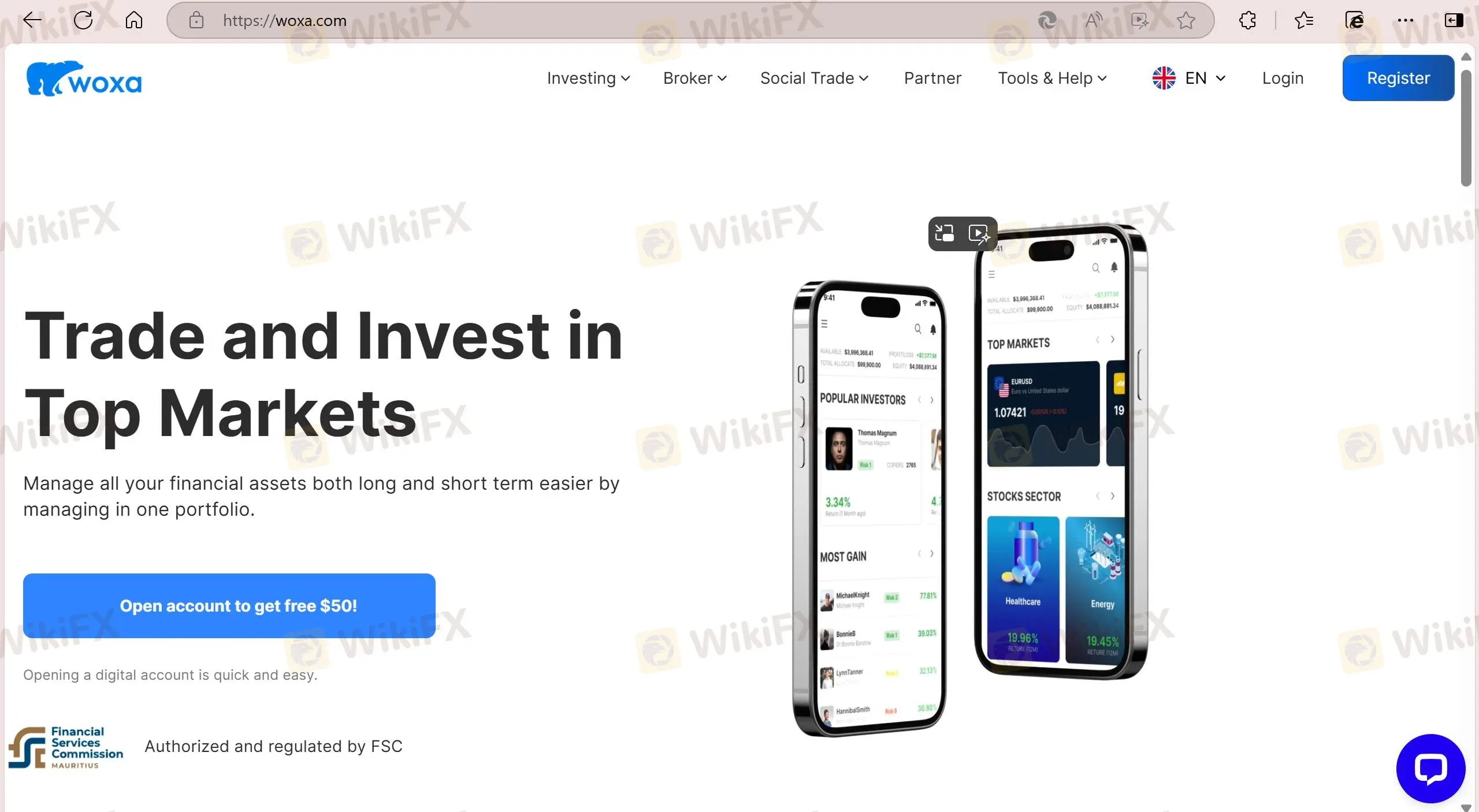 WOXA LTD's homepage