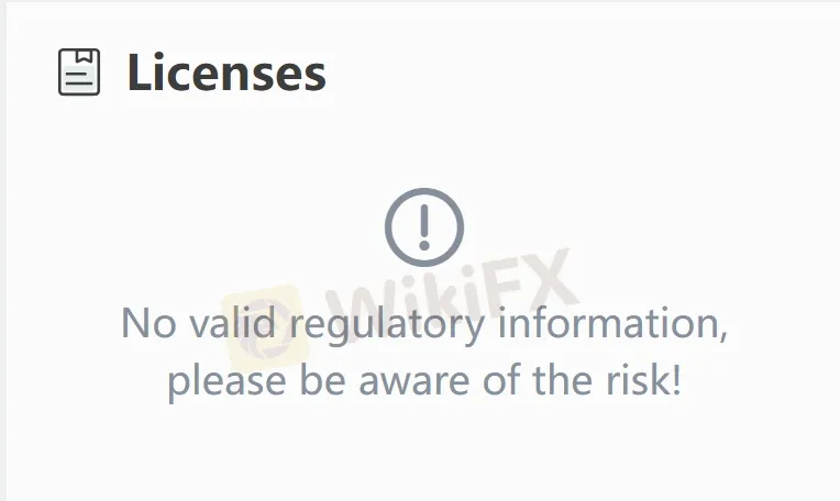 No license No license