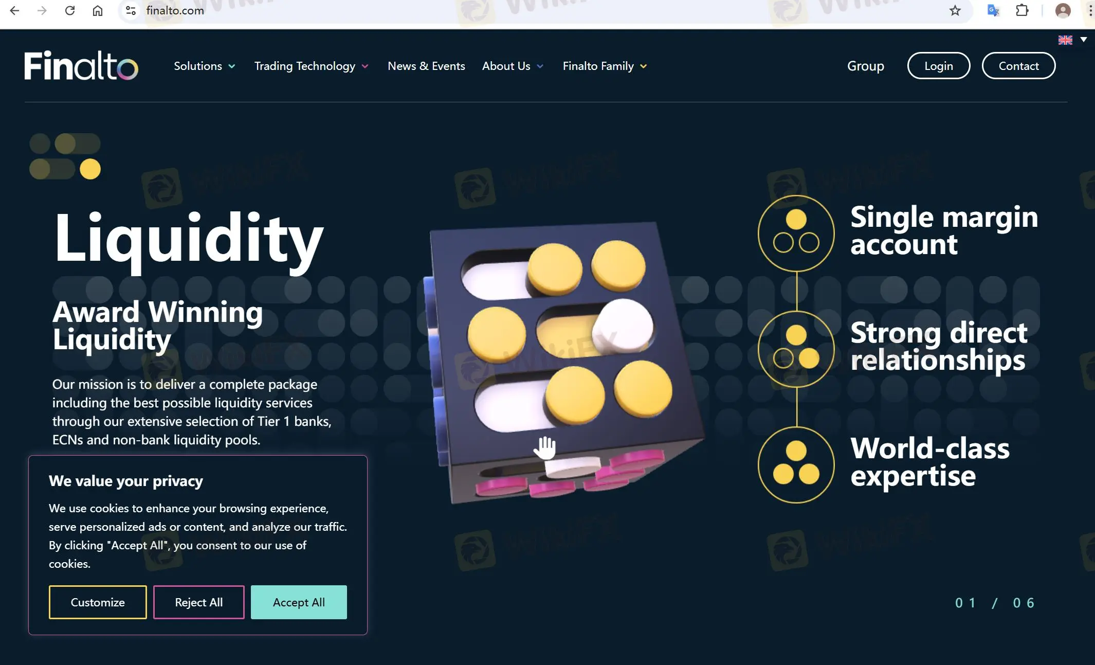 Finalto's homepage
