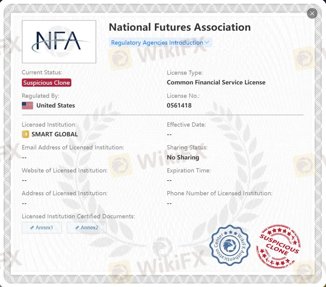 可疑克隆 NFA 許可證