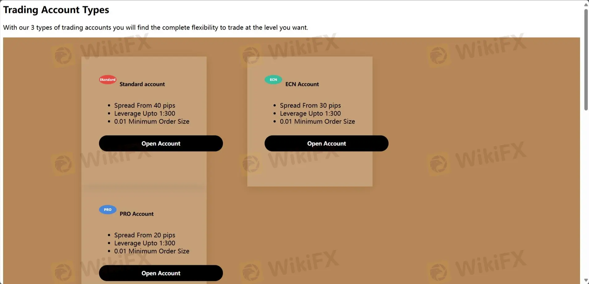 Comparación de cuentas Comparación de cuentas